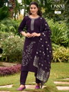 Shagun By Ossm Viscose Roman Silk Kurti With Bottom Dupatta Orders In India